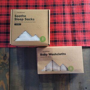 2-Pack Organic Baby Sleep Sacks (6-18 M)/6-Pack Bamboo Baby Washcloths